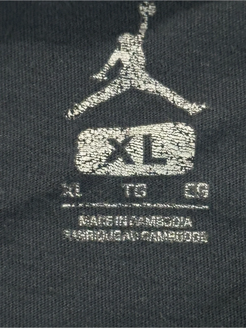 Black Jordan Jumpman Graphic Tee - Multicolor Logo Sz XL